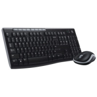 Logitech MK270 bežična tipkovnica+miš, USB, crna 